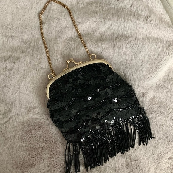 Banana Republic 1920s Beaded Pouch 🌌 - Picture 1 of 4